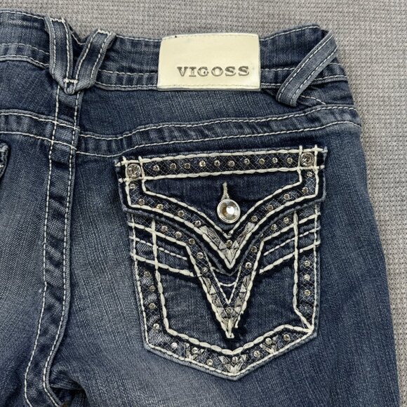 Vigoss Womens Blue Denim The New York Capri Jeans Low Rise Size 3/4 Length 21 - Picture 6 of 14